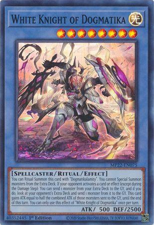 White Knight of Dogmatika MP22-EN075 YuGiOh 2022 Tin of the Pharaoh's Gods Mega Pack