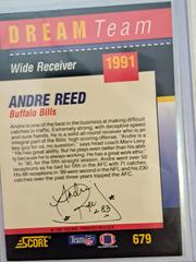 Andre Reed #679 Football Cards 1991 Score Dream Team Autographs Prices