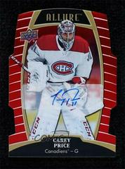 Carey Price [Red Rainbow Autograph] Hockey Cards 2019 Upper Deck Allure Prices