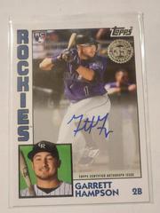 Garrett Hampson #84A-GH Baseball Cards 2019 Topps Update 1984 Baseball Autographs Prices
