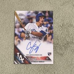 Corey Seager Baseball Cards 2016 Topps Chrome Rookie Autographs Prices