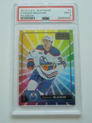 Connor McDavid [Rainbow Color Wheel] #1 Hockey Cards 2016 O-Pee-Chee Platinum Prices