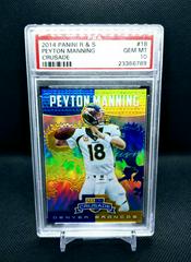 Peyton Manning [Blue] Football Cards 2014 Panini Rookies & Stars Crusade Prices