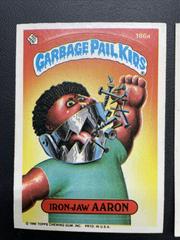 Iron-Jaw AARON #186a 1986 Garbage Pail Kids Prices