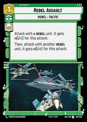 Rebel Assault [Foil] #103 Star Wars Unlimited: Spark of Rebellion Prices