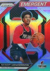 Scoot Henderson [Silver Prizm] #16 Basketball Cards 2023 Panini Prizm Emergent Prices