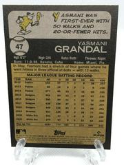 Back Of Card | Yasmani Grandal Baseball Cards 2022 Topps Heritage