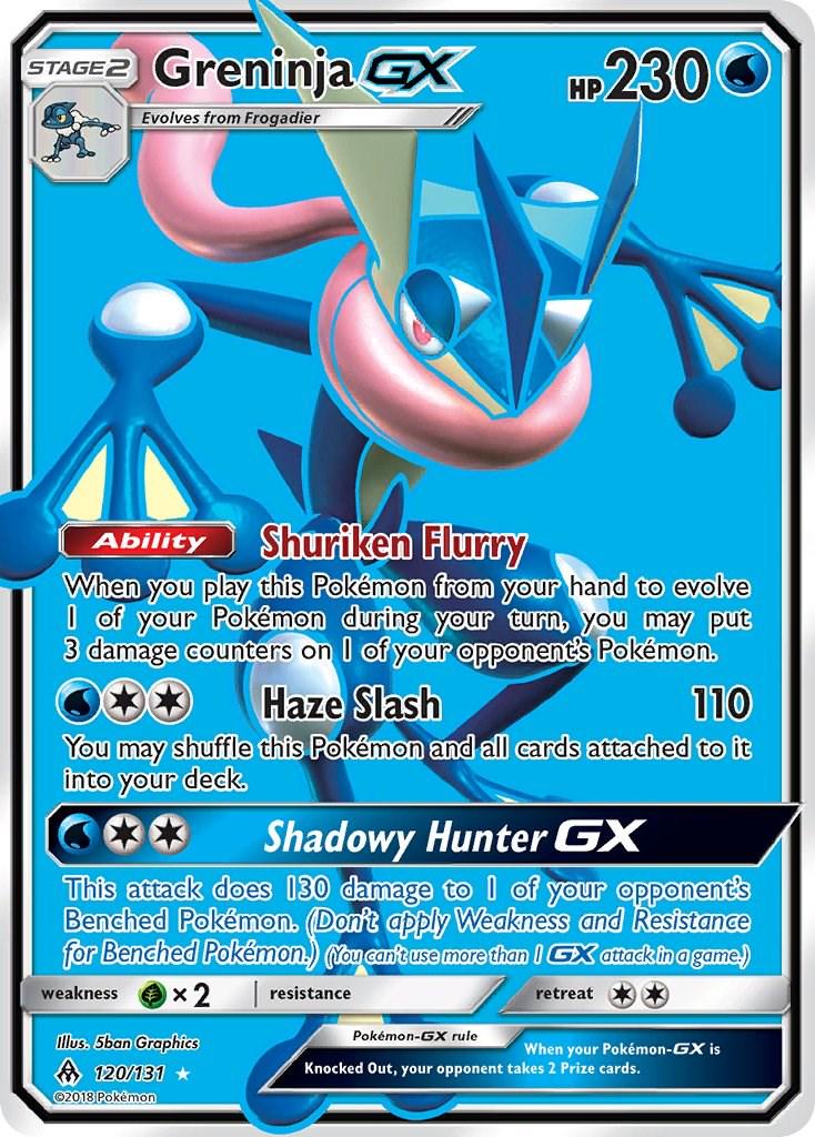 Greninja-GX #120 Pokemon Forbidden Light