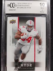 Carlos hyde #7 Football Cards 2014 Upper Deck Star Rookies Prices