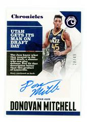 Donovan Mitchell [Purple] Basketball Cards 2017 Panini Chronicles Autographs Prices