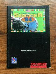 Championship Soccer '94 - Manual | Championship Soccer '94 Super Nintendo