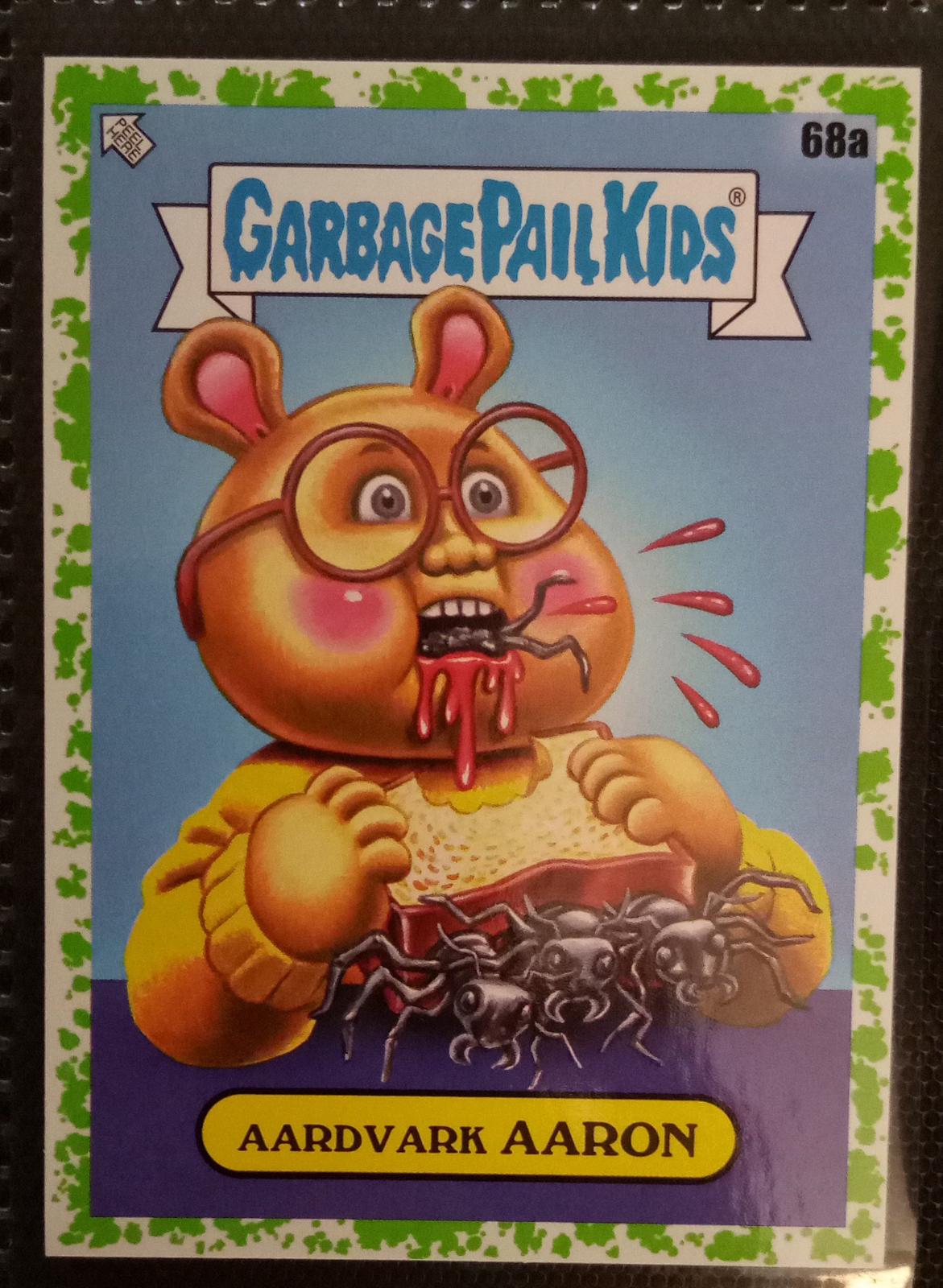 Aardvark Aaron [Green] #68a Prices | Garbage Pail Kids Book Worms ...