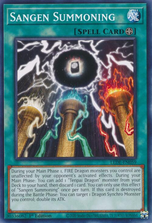 Sangen Summoning LEDE-EN059 YuGiOh Legacy of Destruction