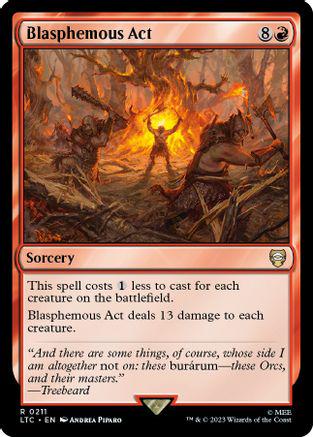 Blasphemous Act #211 Magic Lord of the Rings Commander