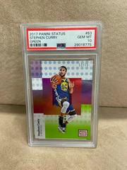 Stephen Curry [Green] Basketball Cards 2017 Panini Status Prices