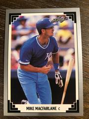 Mike Macfarlane #30 Baseball Cards 1991 Leaf Prices