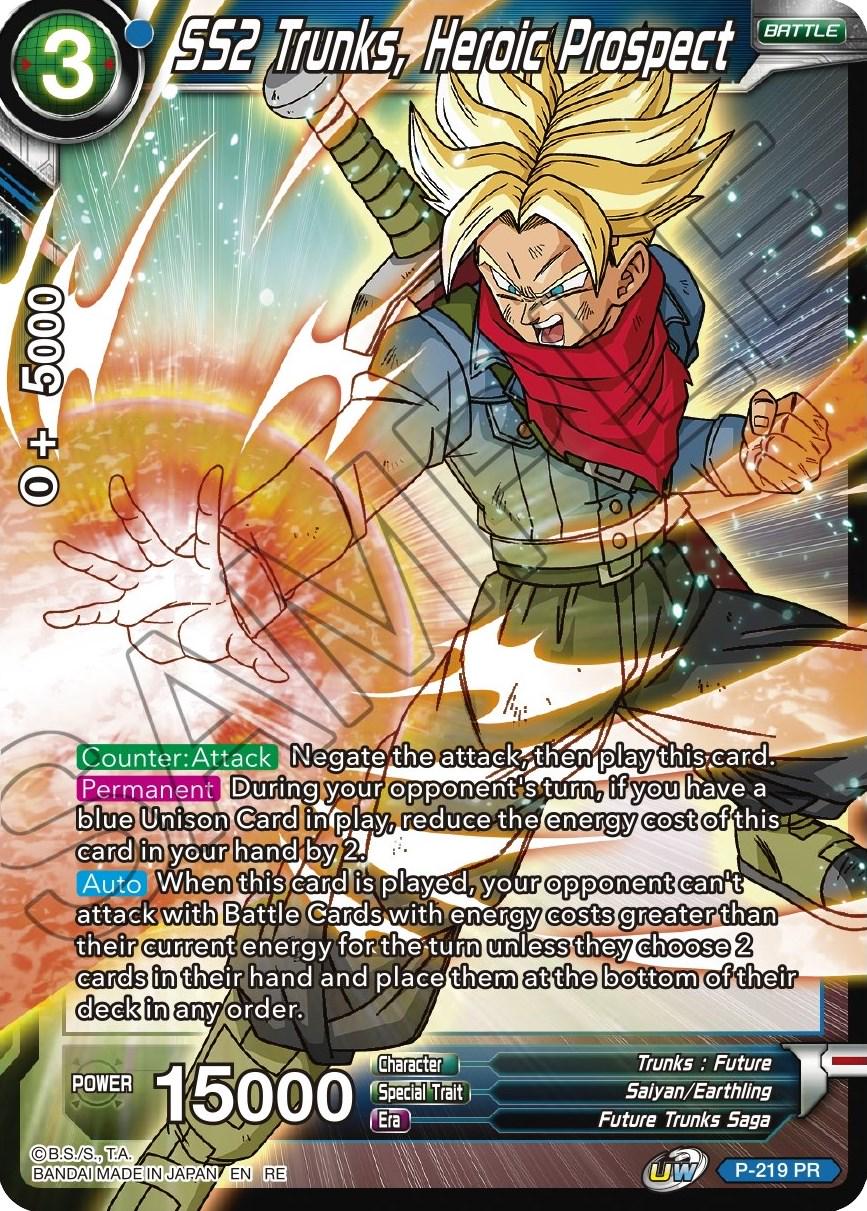 SS2 Trunks, Heroic Prospect P-219 Dragon Ball Super Mythic Booster