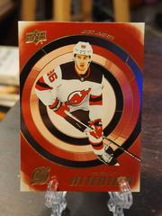 Jack Hughes [Gold] Hockey Cards 2022 Upper Deck Centre of Attention Prices
