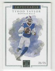 Tyrod Taylor #2 Football Cards 2017 Panini Impeccable Prices