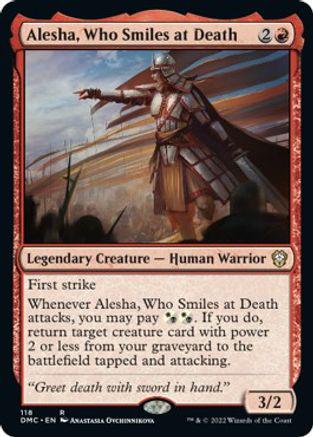 Alesha, Who Smiles at Death #118 Magic Dominaria United Commander