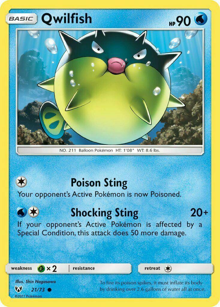 Qwilfish 21 Prices Pokemon Shining Legends Pokemon Cards