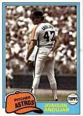 Joaquin Andujar #329 Baseball Cards 1981 Topps Prices