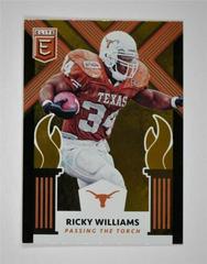 Ricky Williams, Ron Dayne #3 Football Cards 2018 Panini Elite Draft Picks Passing the Torch Prices