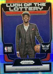 Brandon Miller [Silver] #13 Basketball Cards 2023 Panini Prizm Luck of the Lottery Prices