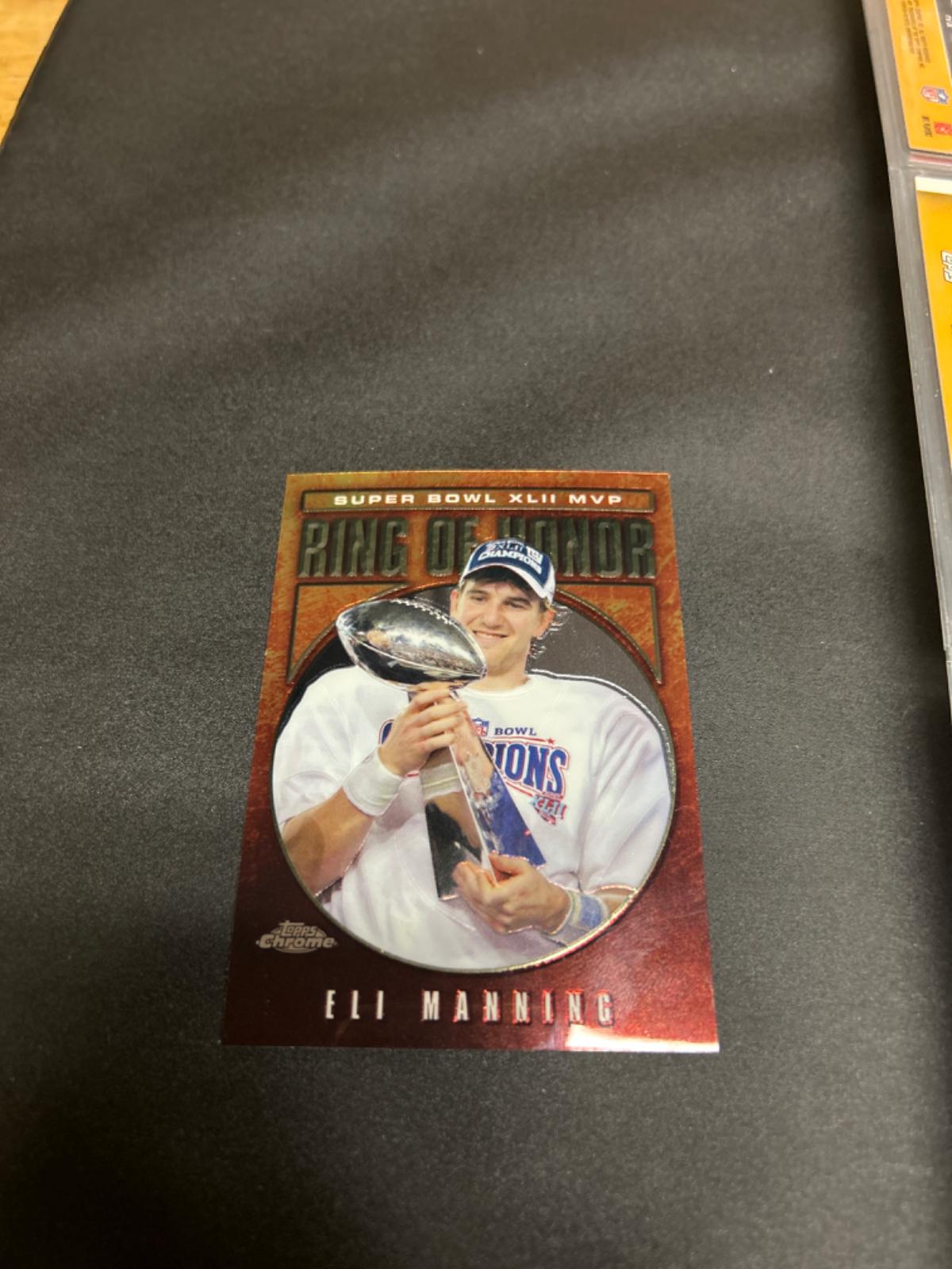 Eli Manning Ungraded 2008 Topps Ring Of Honor