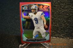 Matthew Stafford [Red Refractor] #20 Football Cards 2014 Bowman Chrome Prices