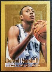 Donyell Marshall [Gold] #104 Basketball Cards 1994 Topps Embossed Prices