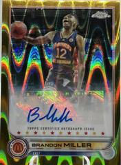 Brandon Miller [Gold RayWave] #CA-BM Basketball Cards 2022 Topps Chrome McDonald's All-American Autographs Prices