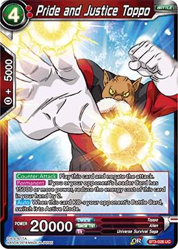 Pride and Justice Toppo BT3-026 Dragon Ball Super Cross Worlds