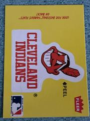 Cleveland Indians  | Cleveland Indians Baseball Cards 1987 Fleer Team Stickers
