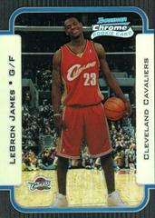 LeBron James [Chrome Refractor] #123 Basketball Cards 2003 Bowman Prices