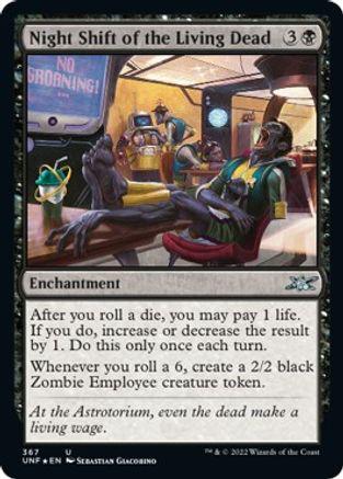 Night Shift of the Living Dead [Galaxy Foil] Magic Unfinity