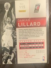 Back Of Card | Damian Lillard Basketball Cards 2014 Panini Totally Certified