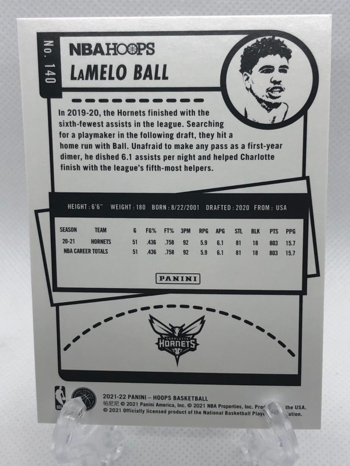 LaMelo Ball #140 Prices | 2021 Panini Hoops | Basketball Cards