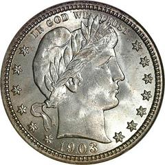 1903 [PROOF] Coins Barber Quarter Prices