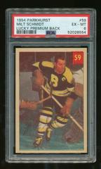 Milt Schmidt [Lucky Premium Back] Hockey Cards 1954 Parkhurst Prices