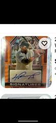 David Ortiz [Orange Wave] #SIG-DO Baseball Cards 2023 Panini Prizm Signatures Prices