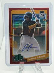 Termarr Johnson [Red] #RPS-TJ Baseball Cards 2023 Panini Donruss Optic Rated Prospect Signatures Prices