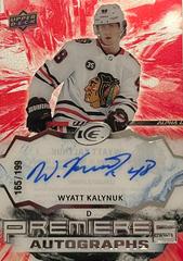 Wyatt Kalynuk [Autograph] #IPA-WK Hockey Cards 2021 Upper Deck Ice Premieres Prices