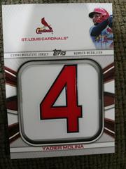 Yadier Molina Baseball Cards 2022 Topps Player Jersey Number Medallion Relics Prices