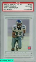 Jeremy Maclin [White Refractor] #124 Football Cards 2009 Topps Platinum Prices