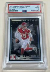 Patrick Mahomes II [Silver] #1 Football Cards 2019 Panini Impeccable Prices
