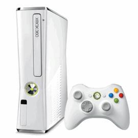 Xbox 360 Slim Console 4GB White Cover Art