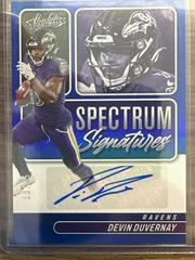 Devin Duvernay [Blue] Football Cards 2022 Panini Absolute Spectrum Signatures Prices