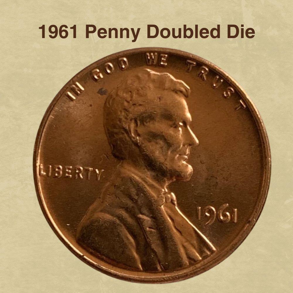 1961 [DOUBLE DIE] Coins Lincoln Memorial Penny