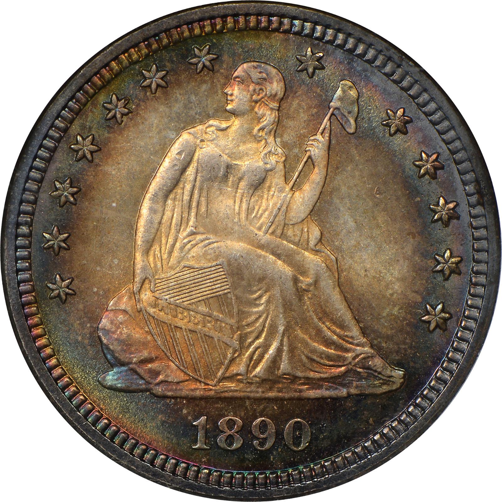 1890 Seated Liberty Quarter Prices | Ungraded, NGC, PCGS Values